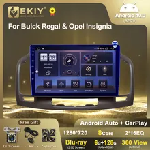 EKIY 1280*720 Android 10 Car Radio For Buick Regal For Opel Insignia 2009-2013 Multimedia Player Stereo Navigation GPS 2din DVD