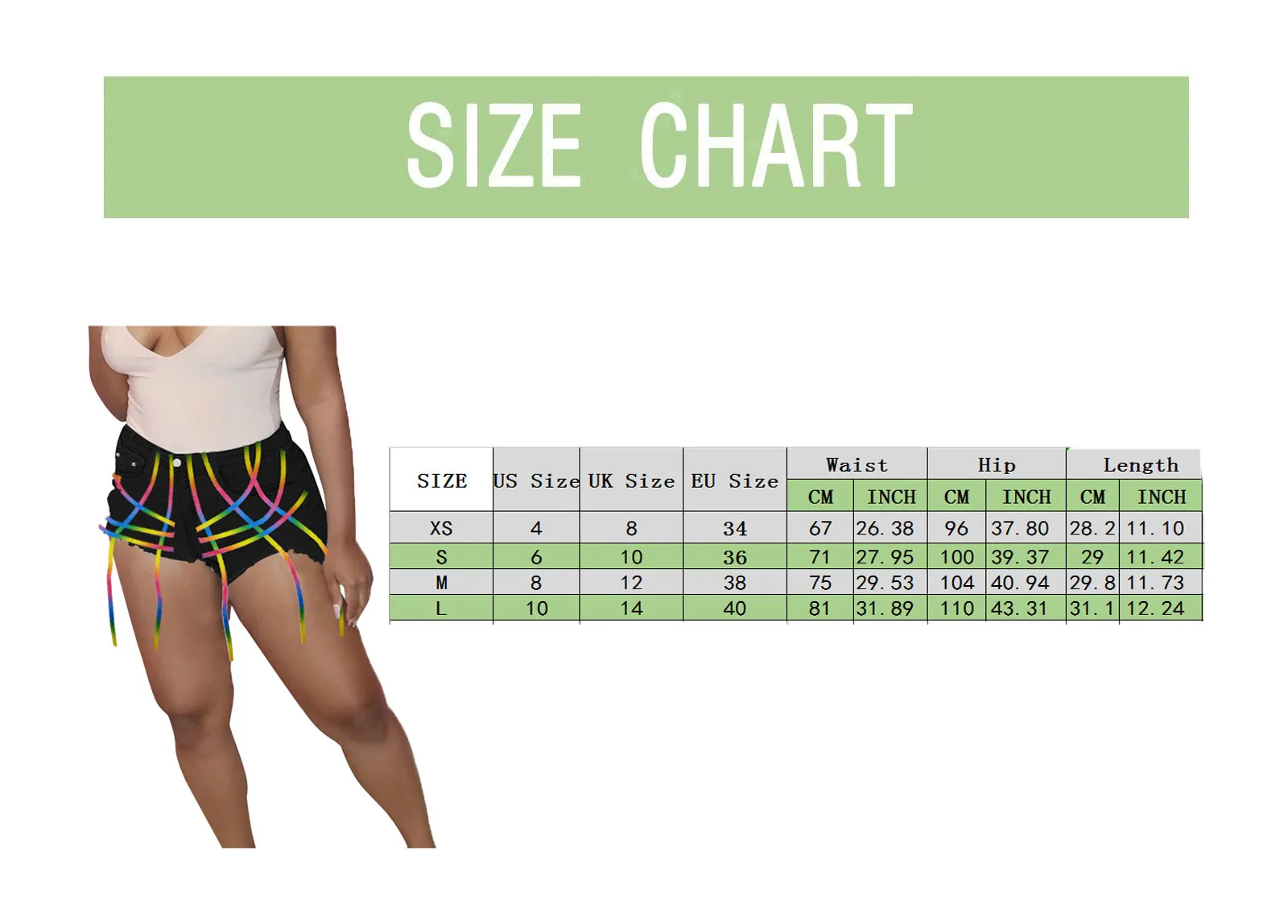 

Jaycosin Jeans Shorts Women Summer Summer Color Bandage Denim Shorts High Waist Ripped Jeans Short Dropshipping 2021 New Arrival