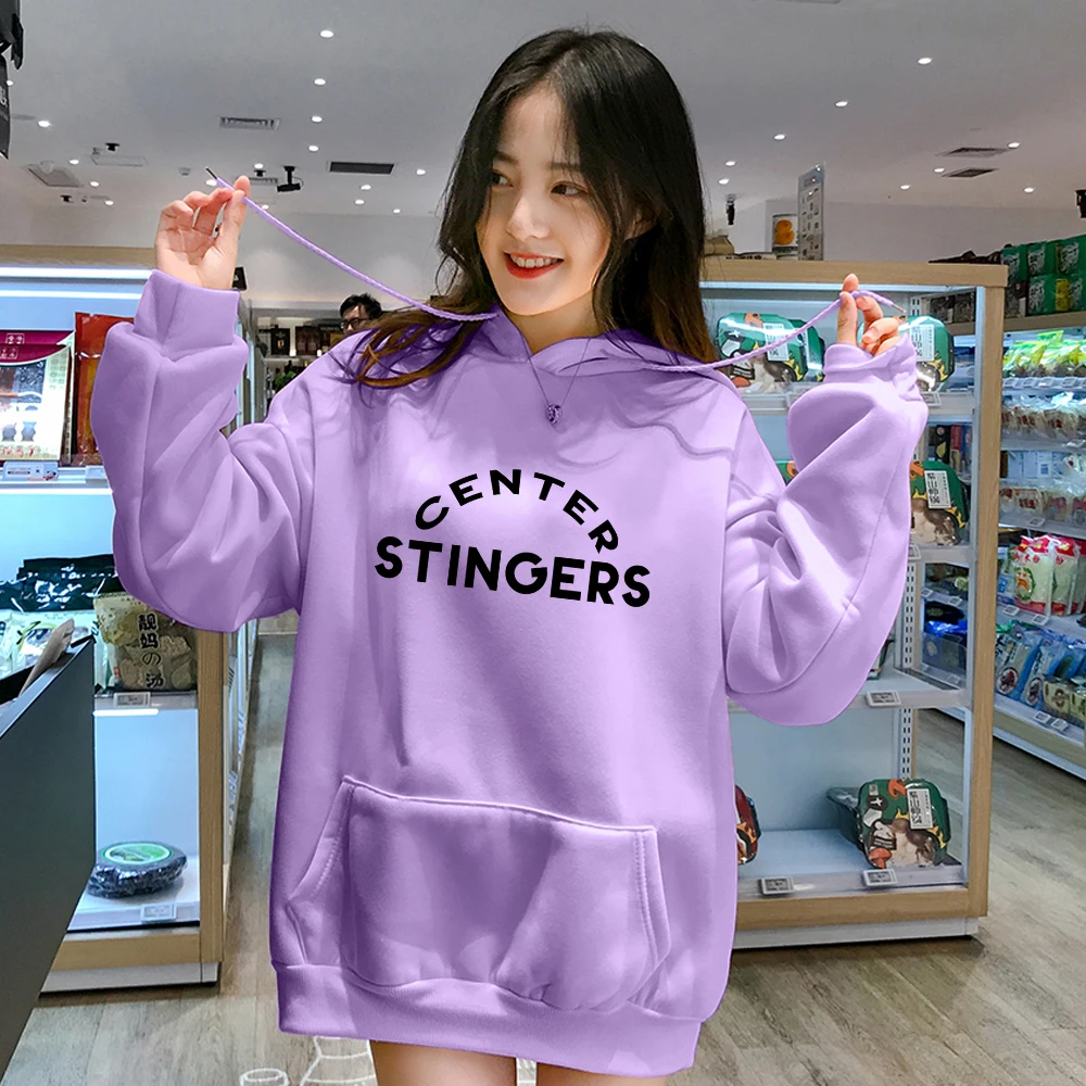 Толстовка Женская осенне зимняя с капюшоном Корейская Милая толстовка Kpop CENTER