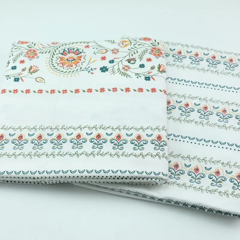 

2.35 meters wide fabric pink rose print woven fabric four-piece fabric bedding pure cotton DIY hand-sewn fabric