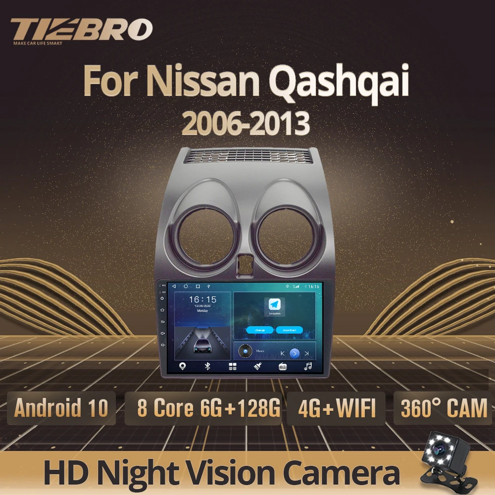 

Автомагнитола 2DIN Android 10,0 для Nissan Qashqai 2006-2013, стереоприемник, GPS-навигация, Авторадио DSP, автомобильный мультимедийный плеер IGO