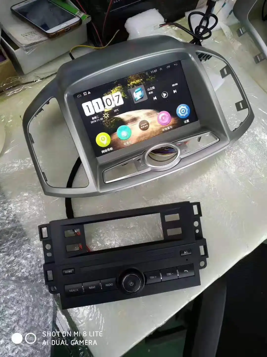 Экран Tesla Восьмиядерный 4 Гб RAM 64GM ROM Android 10 0 автомобильный DVD GPS плеер Deckless Car Stereo для