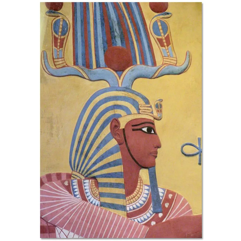 На заказ древние египетская стенная роспись Портрет холст живопись плакат