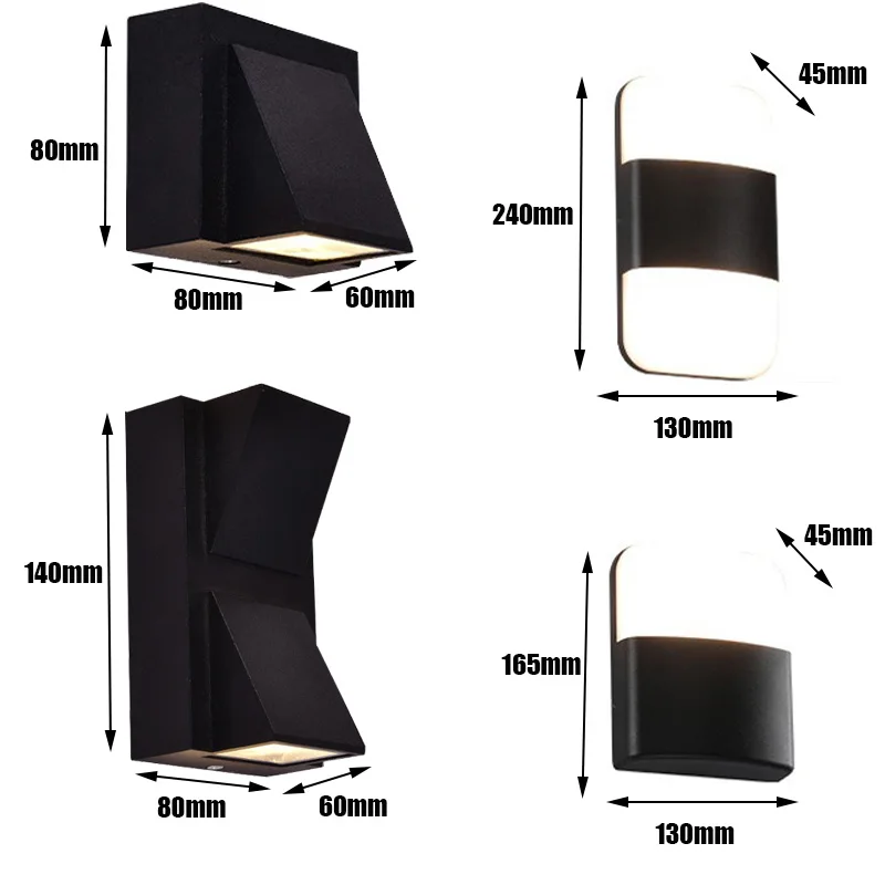 Открытый водонепроницаемый IP65 Настенный светильник современный светодиодный настенный светильник для помещений бра декоративный светильник ing крыльцо садовый светильник s настенные лампы