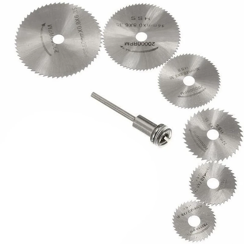 

Promotion! 7Pcs Mini HSS High Speed Steel Saw Disc Wheel Circular Cutting Blades & 25x Car Polishing Sponge Wheel Kits