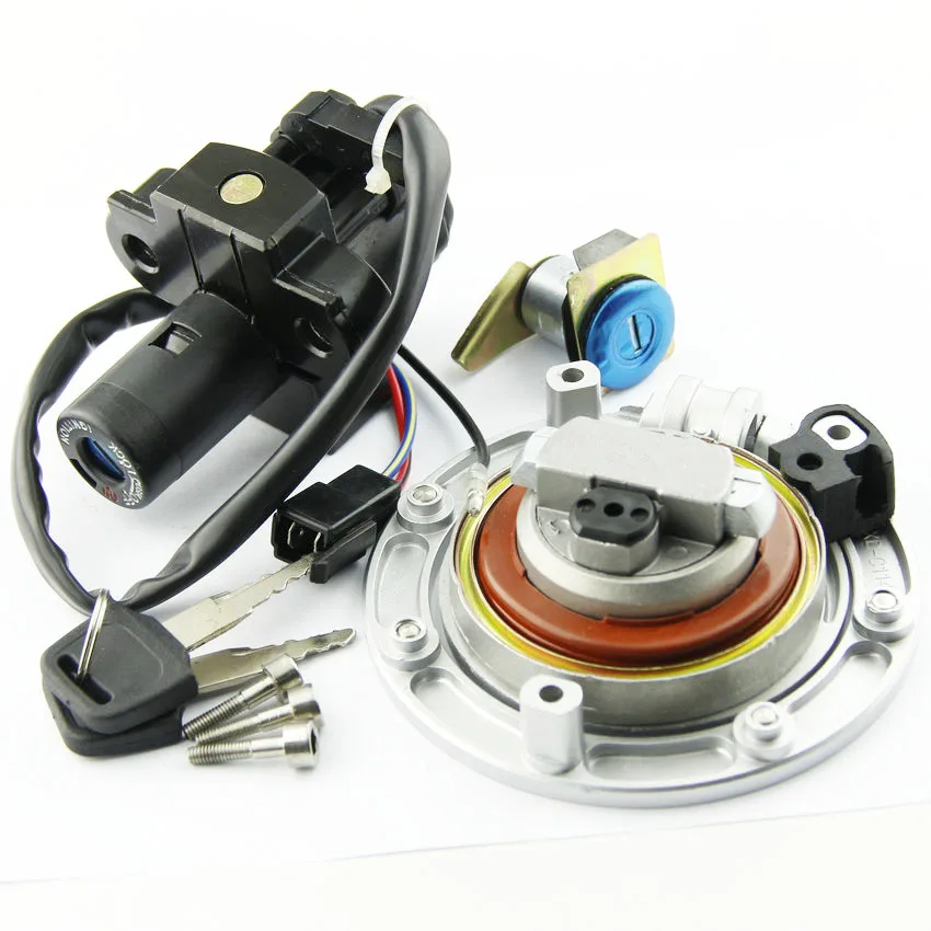 

Переключатель ключа зажигания мотоцикла, топливная газовая крышка, комплект замков сиденья для Honda CBR400 NC23 NC29 1986-1994 CBR600 CBR900 35100-MR8-027 Moto