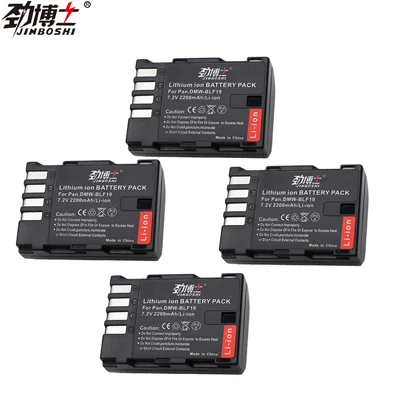 4X Battery 4 шт. 2200 мА/ч, DMW-BLF19 ДМВ BLF19 BLF19E DMW-BLF19e DMW-BLF19PP Батарея+ ЖК-дисплей USB Зарядное устройство для цифрового фотоаппарата Panasonic Lumix GH3 GH4 GH5 G9 - Цвет: 4X Battery