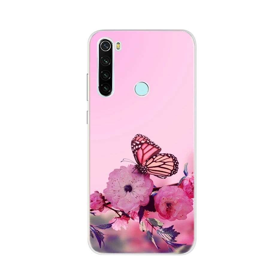 Чехол для Xiaomi Redmi Note 8 2021 милый мягкий силиконовый чехол с 3D-принтом телефона T Note8