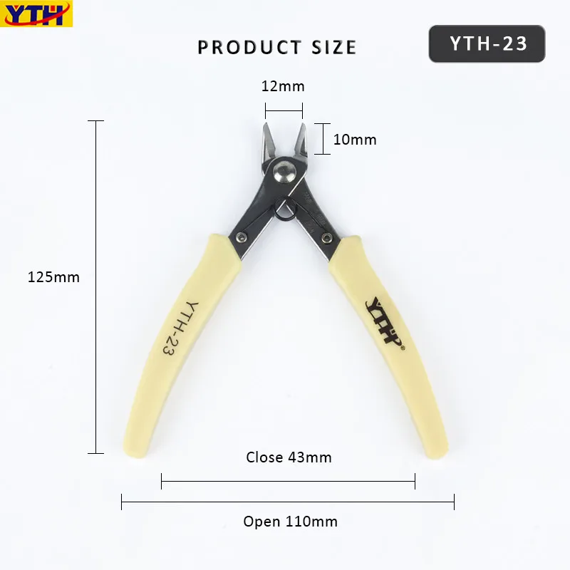 Alicates de corte YTH-22, cortador de alambre, herramientas multifunción, Mini cortador de Cable Eléctrico, Crclip, 23