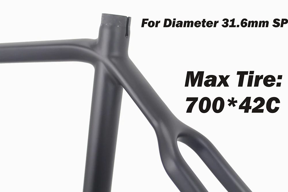 shppingi Cycle cross Disc brakeset велосипедная Рама 700x42c. DI2 дисковый тормоз карбоновая рама CX черная матовая отделка, 50/52/54/56/58