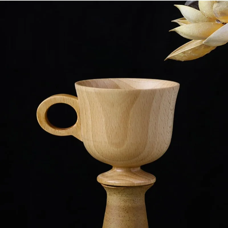Новая китайская портативная деревянная кофейная кружка из бука деревянные чашки