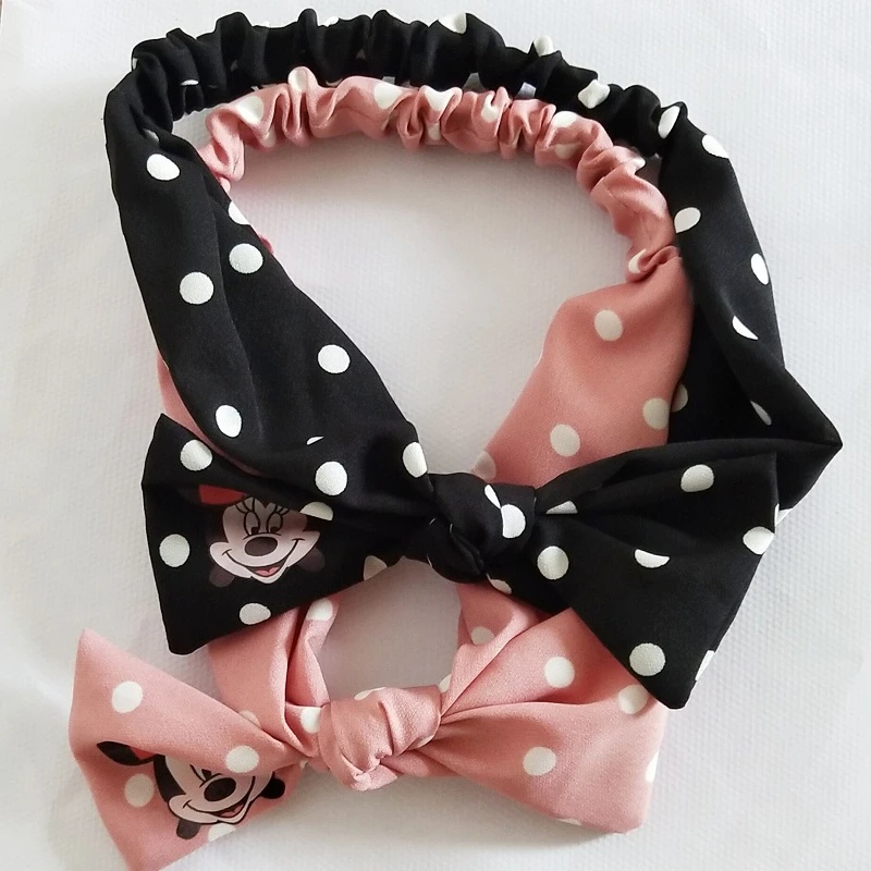 Обруч для волос в горошек с бантом Корейском стиле | Тематическая одежда и