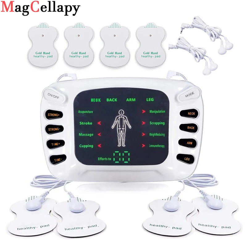 

Portable EMS Tens Machine Electrical Muscle Stimulator Digital Meridian Massager Acupuncture Therapy Machine Slimming Body Shape