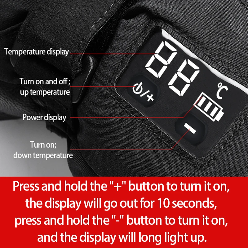 Зимние теплые перчатки Winna с электрическим аккумулятором 7 4 В перезаряжаемые для