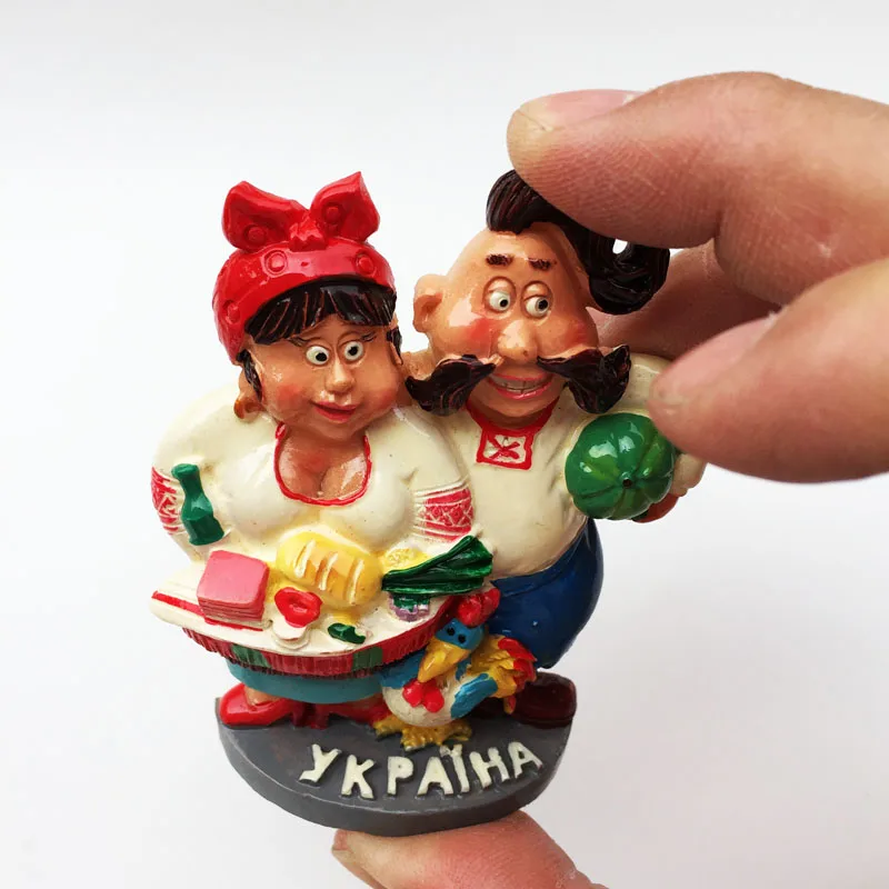 Украинские милые 3d-куклы с влюбленными ощущениями на холодильник туристические