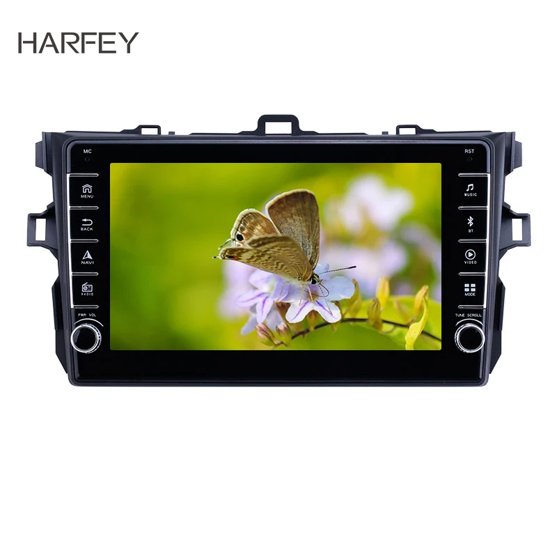 Harfey Автомобильный мультимедийный плеер Android 9 1 GPS навигация для Toyota Corolla 2006 2007 2008
