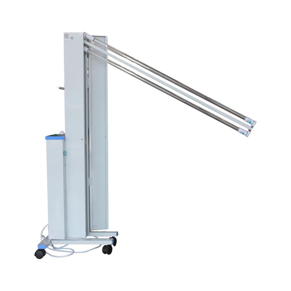 

30W Double Tube Light UV Disinfection Mobile Car With 180 Rotation