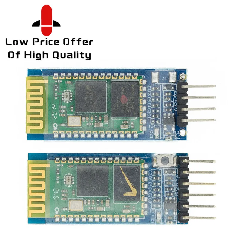 10PCS SM HC05 HC-05 HC06 HC-06 JY-MCU anti-reverse integrated Bluetooth serial pass-through moduleHC-05 master-slave 6pin - купить по
