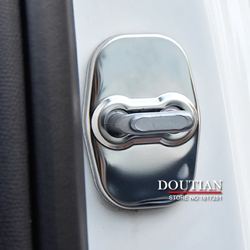 Новая 3D Защитная крышка из нержавеющей стали с замком для дверей 4 шт. Peugeot 206