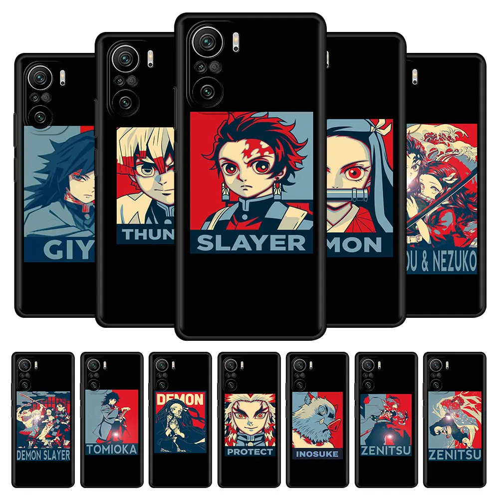 

Cool Demon Slayer Case For Xiaomi Redmi Note 9S 9 8 8T 7 10 Pro Silicone Sac 9C 9A 8A 7 7A K40 Soft Back Phone Cover