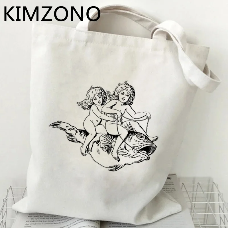 

Женская сумка для покупок с рисунком ангела