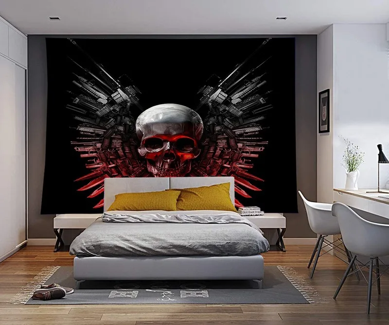 

Skull series tapestry psychedelic background cloth background wall decoration cloth tapestry home decoration mural
