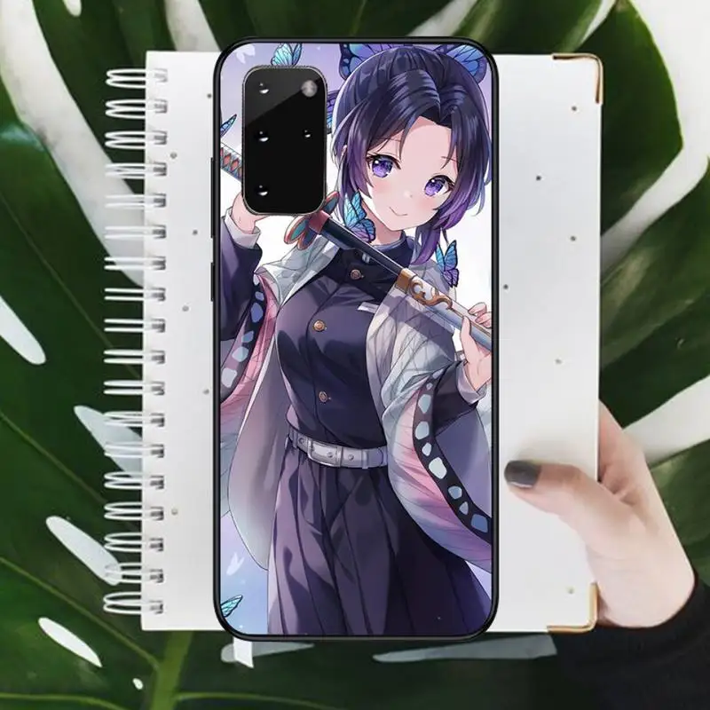 

Kochou Shinobu Demon Slayer anime Phone Case For Samsung galaxy S 9 10 20 A 10 21 30 31 40 50 51 71 s note 20 j 4 2018 plus