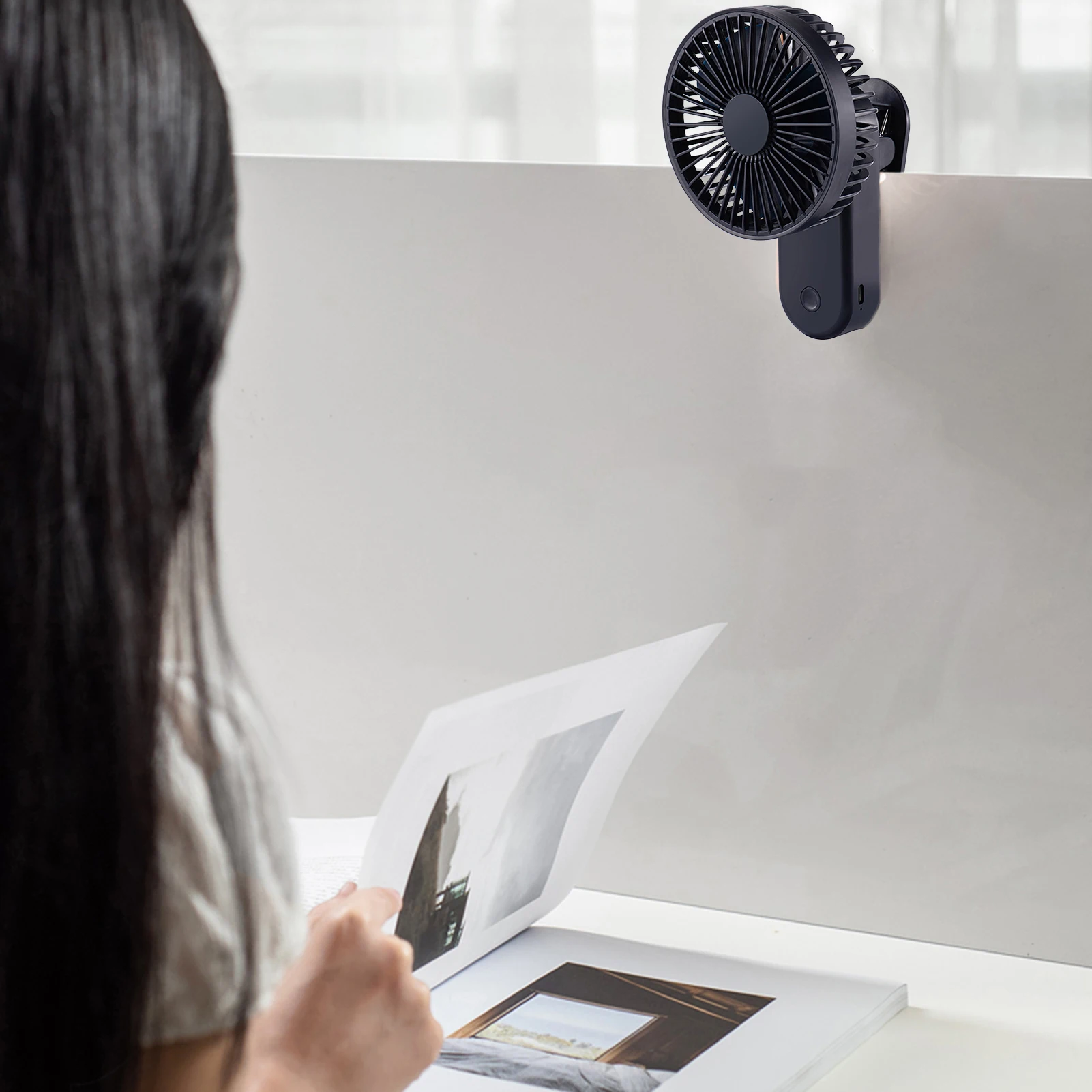 Переносной USB-вентилятор на 3 скорости 1200 мАч | Компьютеры и офис