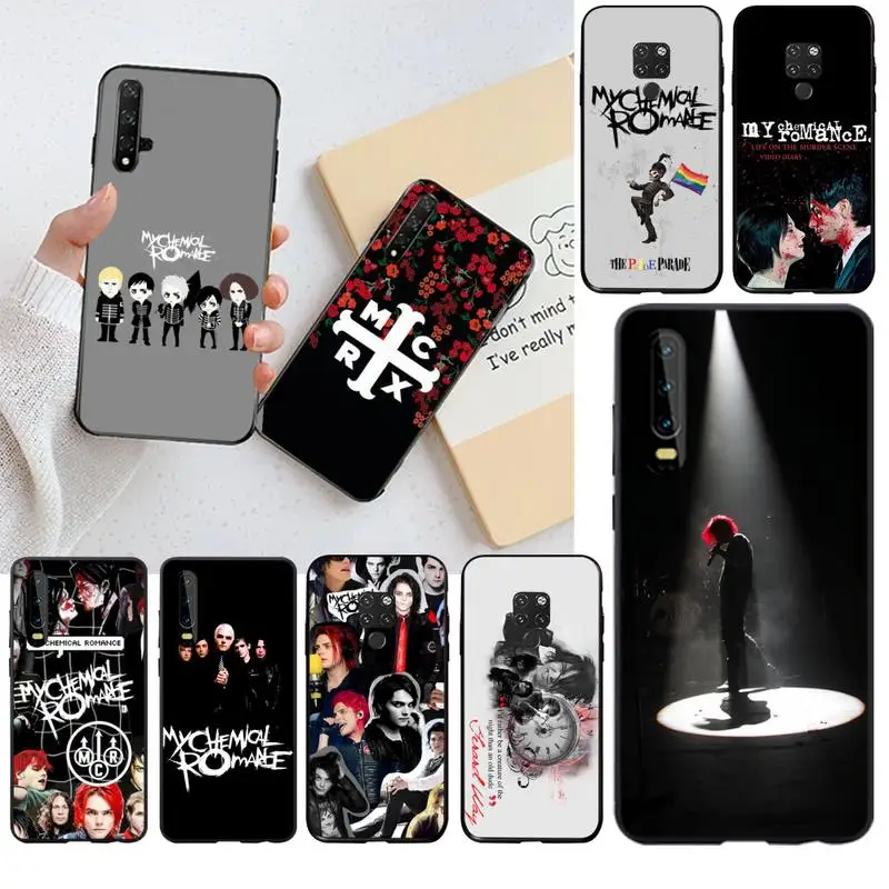 

YJZFDYRM My Chemical Romance TPU Soft Silicone Phone Case Cover for Huawei P40 P30 P20 lite Pro Mate 20 Pro P Smart 2019 prime