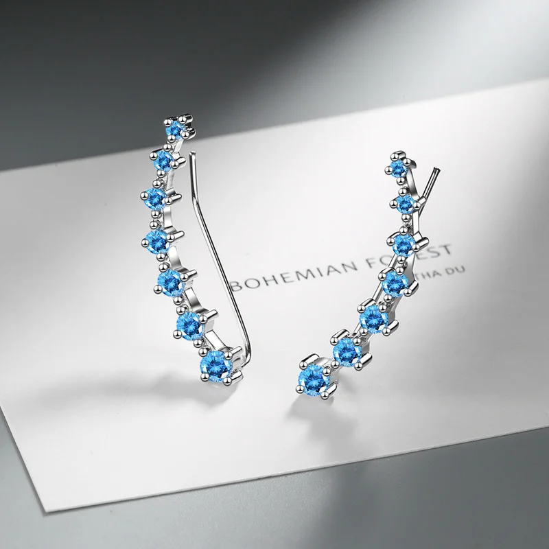 

2021 Fashion Inlaid Zircon Ear Clip Ear Row Clip on Earings for Women Aesthetic Jewelry