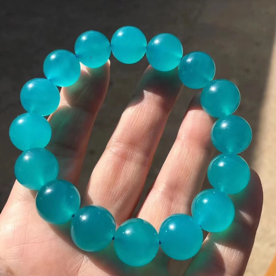 Натуральный зеленый лед амазонит камень хрустальные прозрачные круглые бусины