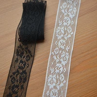 hot selling lace accessories soft chemical fiber lace material 3 5cm g696