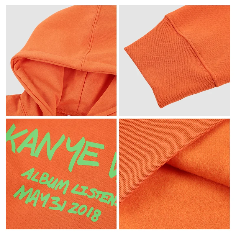 

NAGRI 2020 New Fashion Special Design Orange Color Long Sleeve Pullovers Hooded Sweatshirt Women/Men Clothing Streetwear