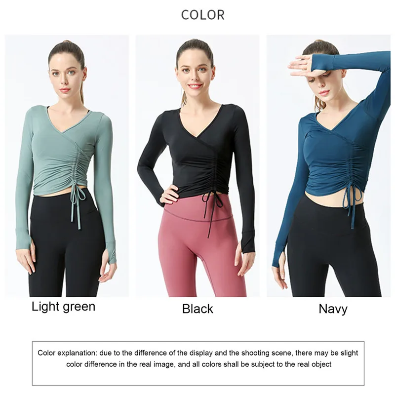 

Women's Yoga Long Sleeve Fitness Sports Tight Yoga Top