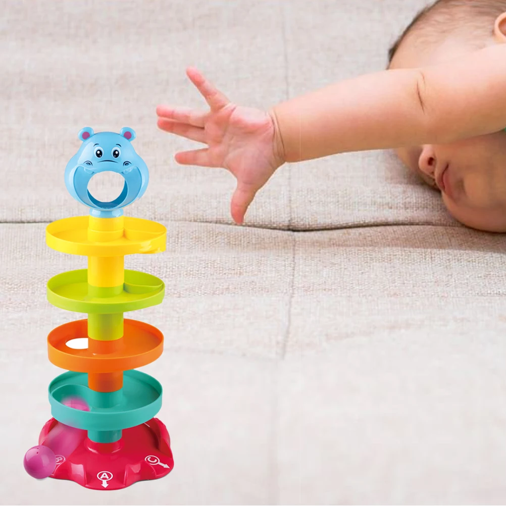 5-Layer Ball Drop And Roll Swivel Tower Track Early Educational Toy Baby Gift Interesting Toys For Children Kids #40 | Игрушки и хобби