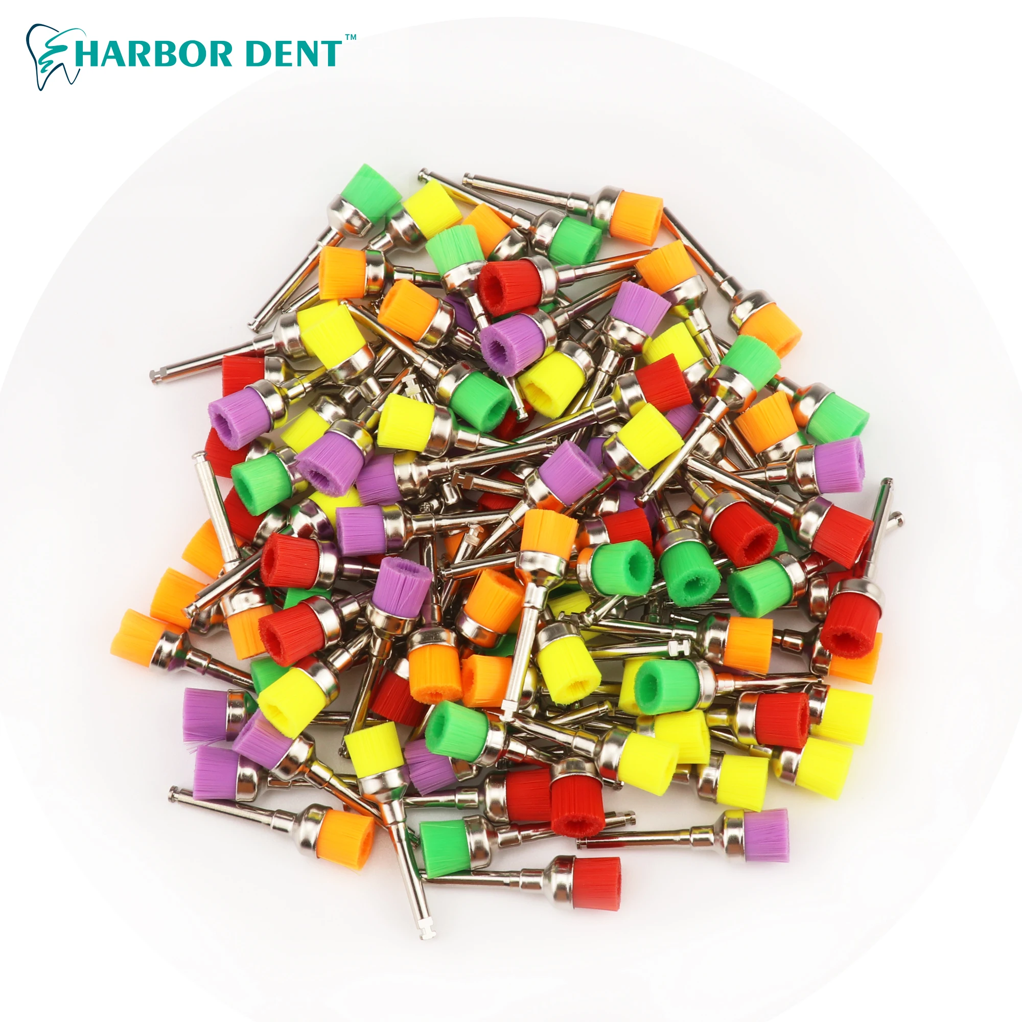 100 шт./50 шт. зубные нейлоновое полировочное кисти миска Форма зубная