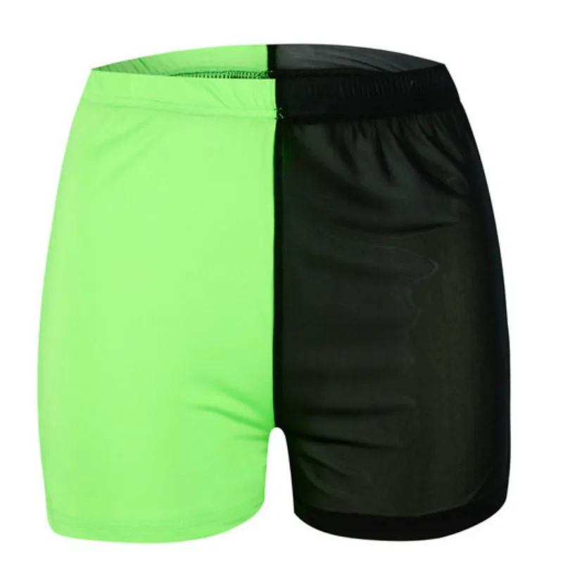 Sexy Green Black Mesh Patchwork See Through High Waist Short Booty Shorts Women Summer Joggers Ladies Bodycon Slim Biker | Женская