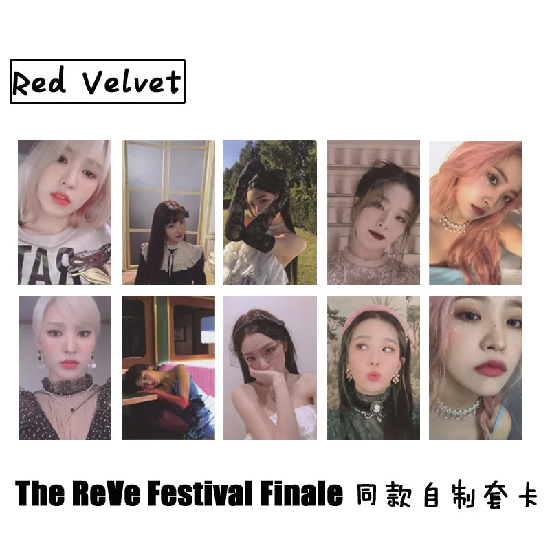 

10pcs/set Kpop Red Velvet phorocard New album Festival Finale PSYCHO photo lomo card high quality For fans collection