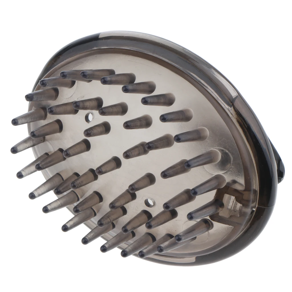 Серый силиконовый шампунь для мытья волос массажер купания расческа домашних