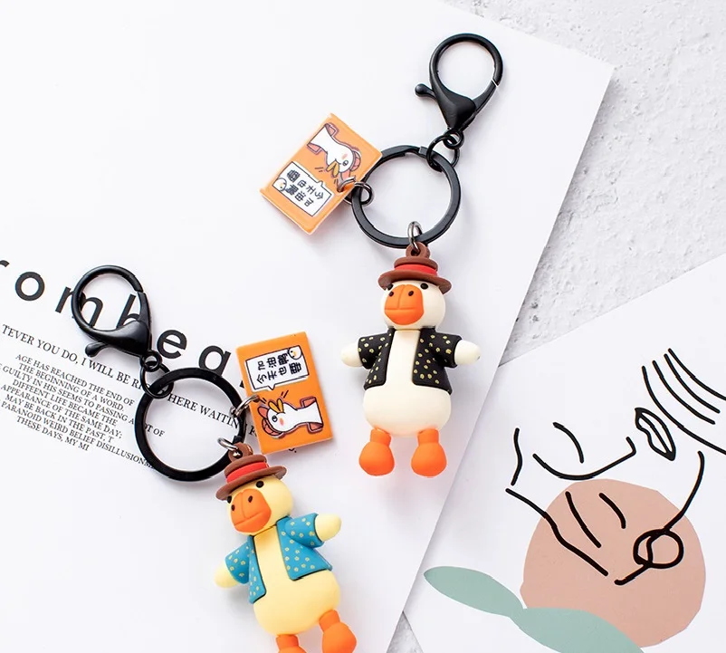 2020 Kawaii Желтая утка плюшевая игрушка подвеска мультяшная Милая Утка Мягкая кукла