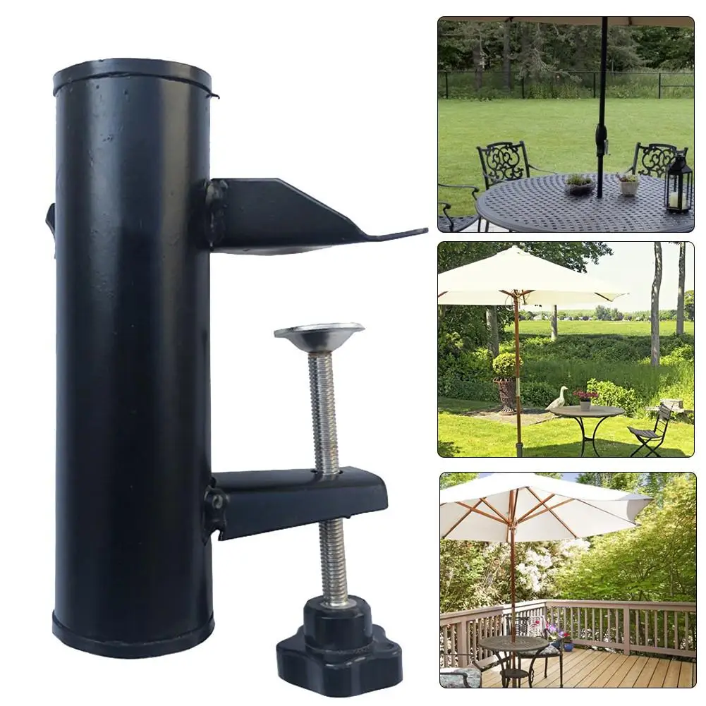 

15.5 x 10 x 10 cm Patio Parasol Bracket Holder Umbrella Stand Fixed Clip Outdoors Garden Balcony Beach Leisure Supplies Tools