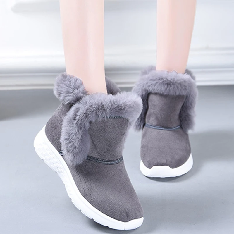 

Новые зимние женские ботинки с отворотами; Лидер продаж; Женская обувь с мехом; Теплые женские ботинки из хлопка; Милые женские ботильоны