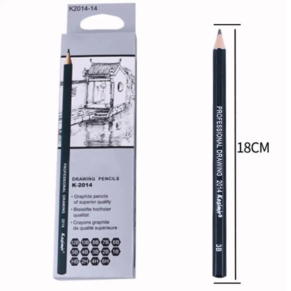 

Best Quality 14pcs/set 6H 4H 2H HB b 2B 3B 4 B 5B 6B Pencils 7B 10B For Drawing Pencils 12B Professional Sketching Graphite S4I2