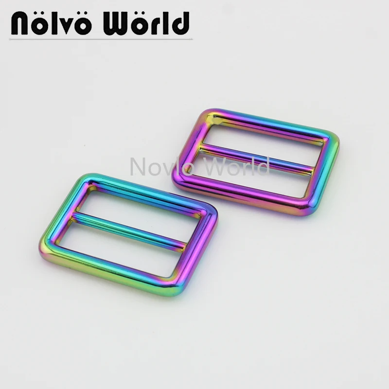 Мир Nolvo 5 20 100 шт. 6 размеров 13 16 26 32 38 мм радужные металлические трехскользящие