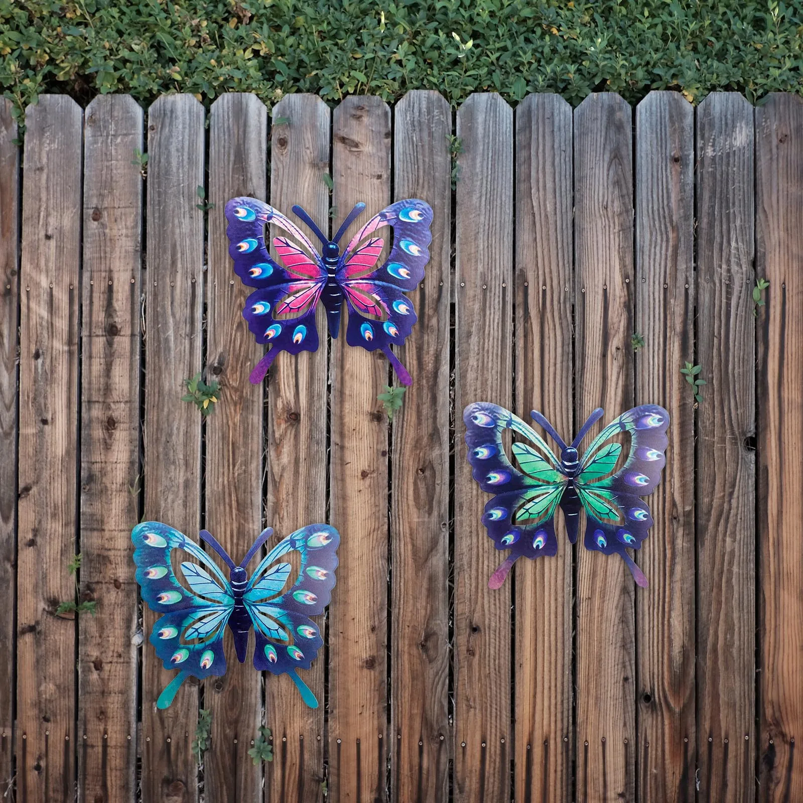 

Metal Butterfly Craft Metal Wall Art Home Wall Decor Hanging Sculpture Garden Decor Courtyard Fence Wall Decorative Butterfly