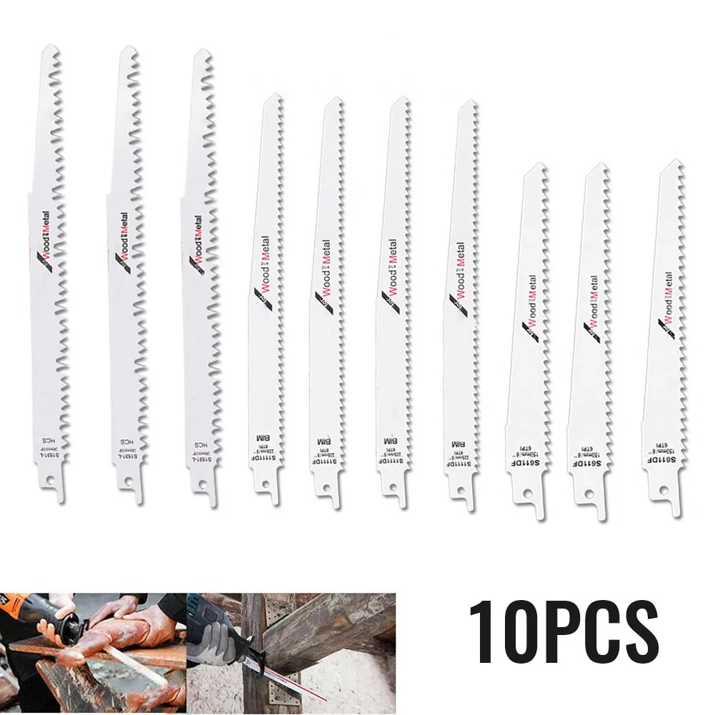 

1 Pack Reciprocating Saw Blade 10PCS 150-240mm Cutting Blade Fine Cutting​