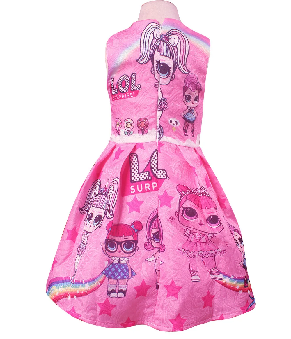 Новое модное Забавное платье без рукавов с рисунком сюрприз для детей