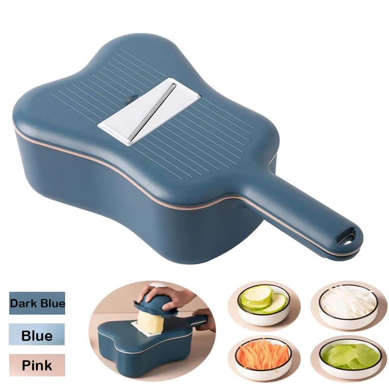 

Измельчитель для укулеле, ручной измельчитель с лезвиями из нержавеющей стали, контейнер для хранения еды