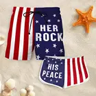 Парные шорты CLOOCL с надписью Her Rock and His Peace, модные мужские и женские шорты с 3D принтом для пары, пляжные шорты