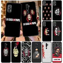 La Casa De Papel Bag Fundas Case For Oppo A52 A53 Silicone Soft TPU Black Cover For Oppo A9 2020 Luxury Shockproof Shell Coque